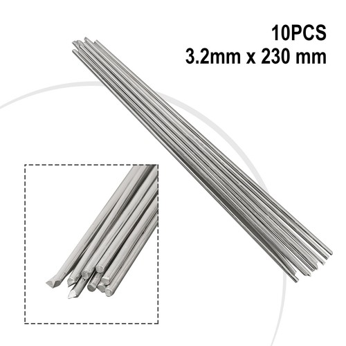 10pcs 2x230mm alluminio - 3,2x230mm,